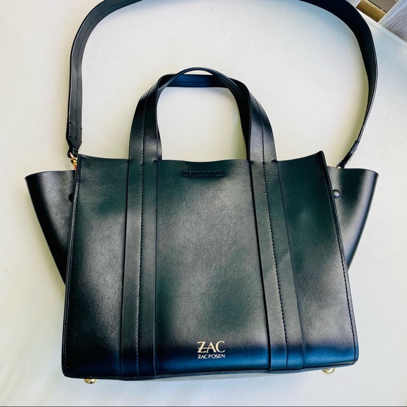 ZAC Zac Posen Black Eartha Iconic Shopper EUC - Picture 7 of 16